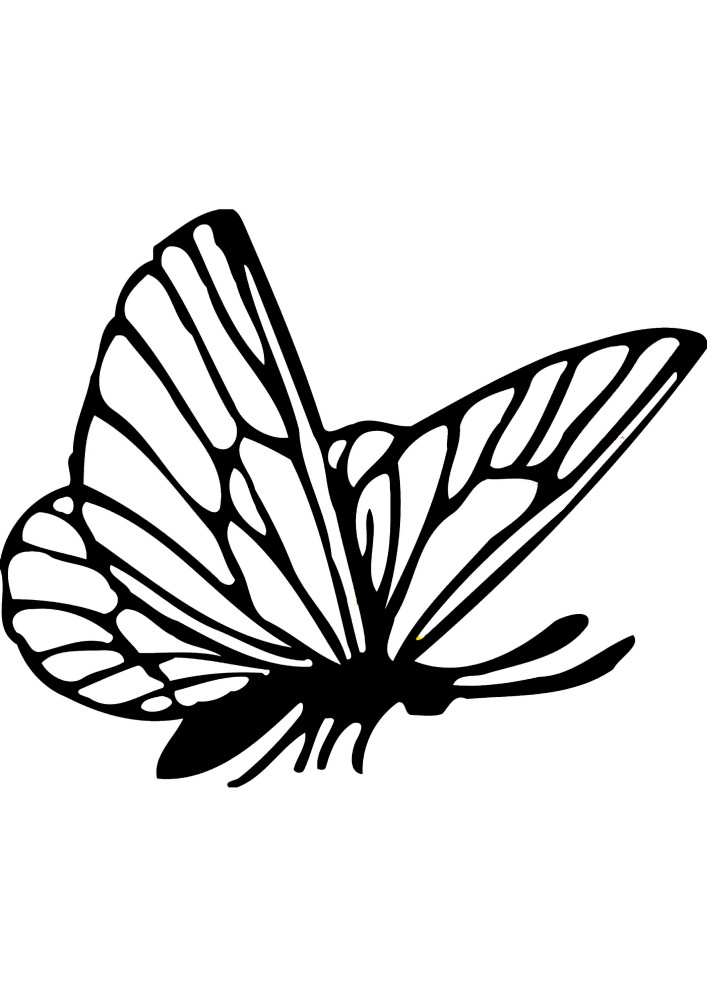 Schwarz-Weiß-Bild einer sechsbeinigen Kreatur.
