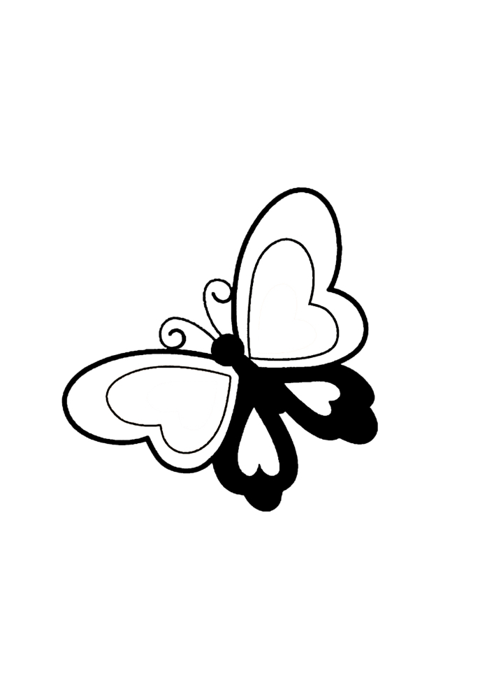Malbuch Schmetterling für Kinder 6 Jahre alt