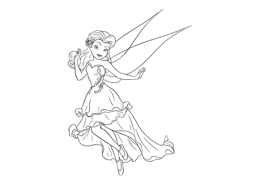 Fairy in a chic dress
