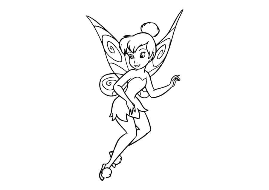 Fairy Rosetta spreads her arms in flight