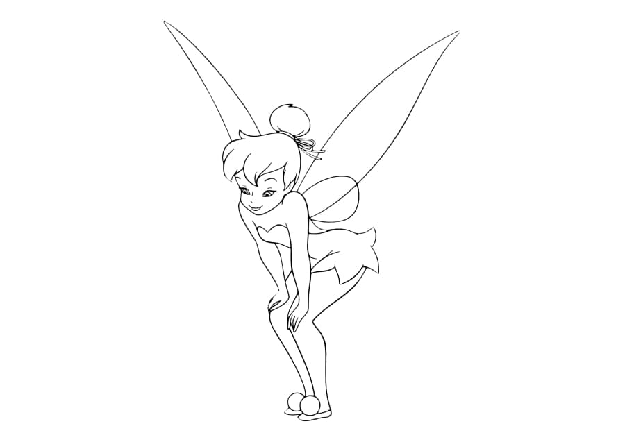 The surprised Fairy Tinker Bell