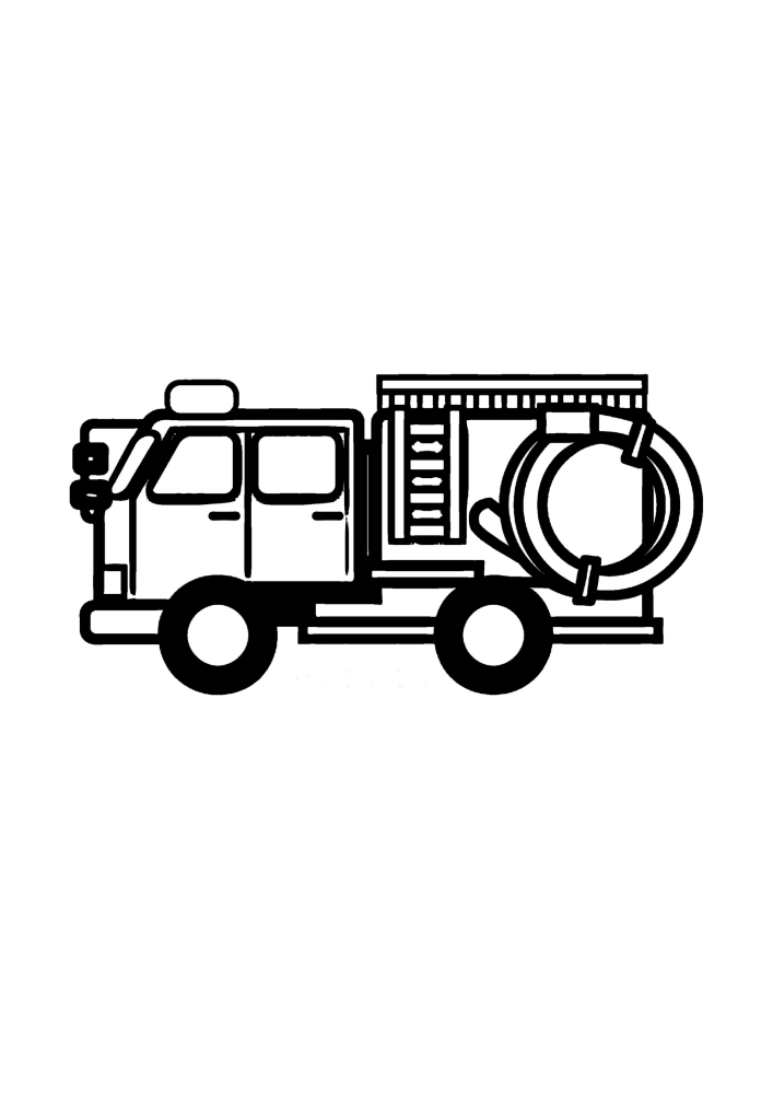 Easy fire Truck coloring game
