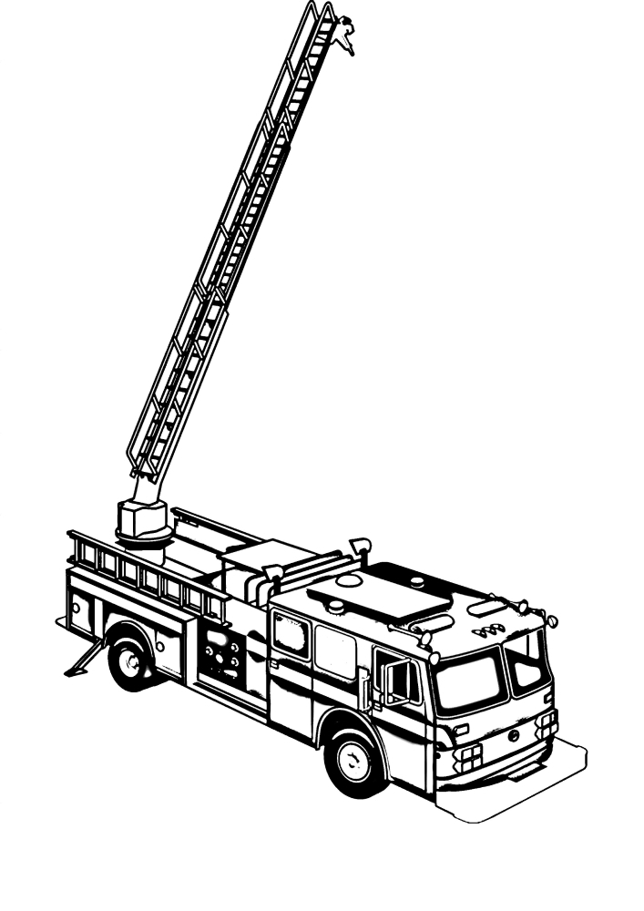 Eine Leiter ist notwendig, um Menschen aus großer Höhe zu evakuieren, sowie um ein Feuer zu löschen