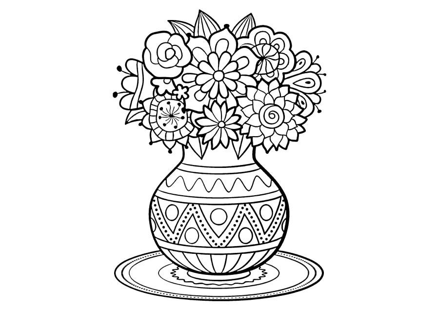 Schöner Blumenstrauß in einer Vase