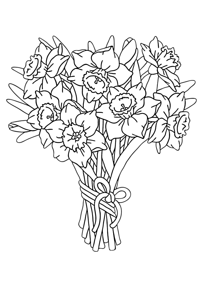 Детализированный цветок