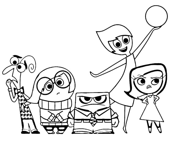 Coloring pages from the cartoon Inside Out - Print or download for free