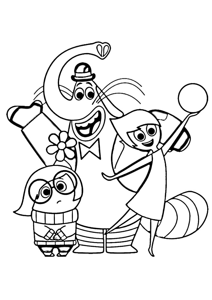 Coloring pages from the cartoon Inside Out - Print or download for free -  