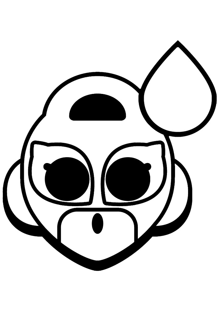 Emoji personagem do jogo para crianças.