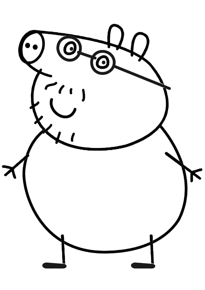 Daddy Pig Coloring Book