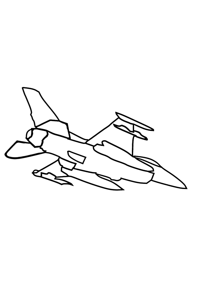Helppo fighter jet väritys peli