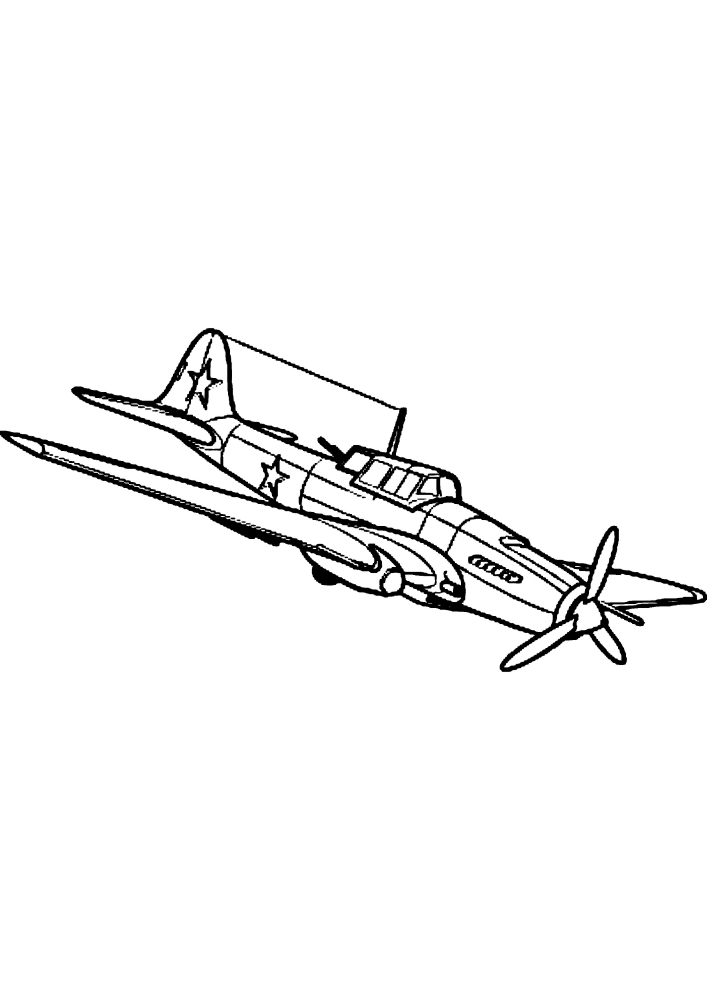 Airplane Coloring Book for Boys