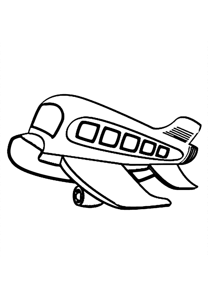 Avião pequeno e compacto