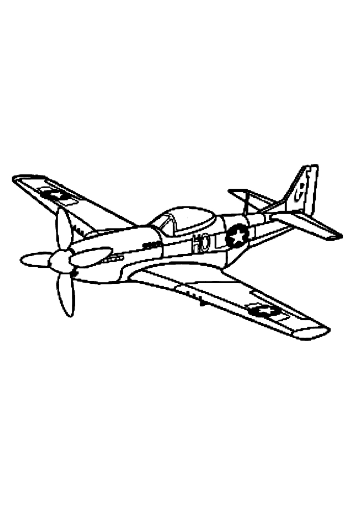 Раскраска Ил-2