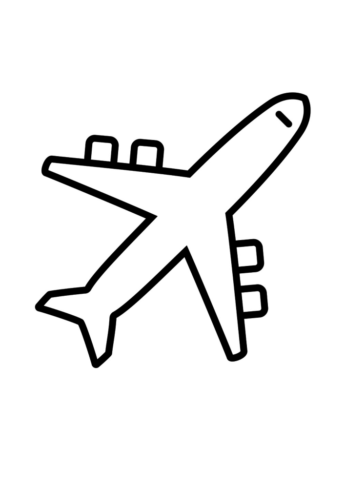 Airliner Coloring Book for kids