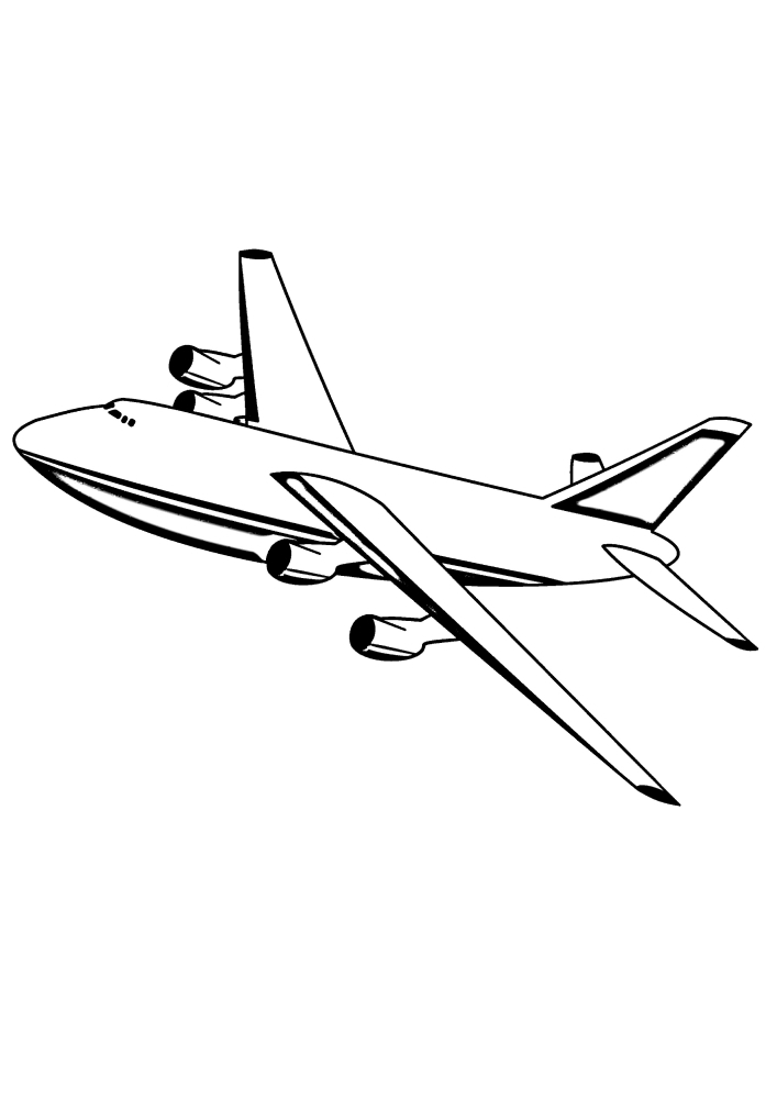 Riesiges Passagierflugzeug