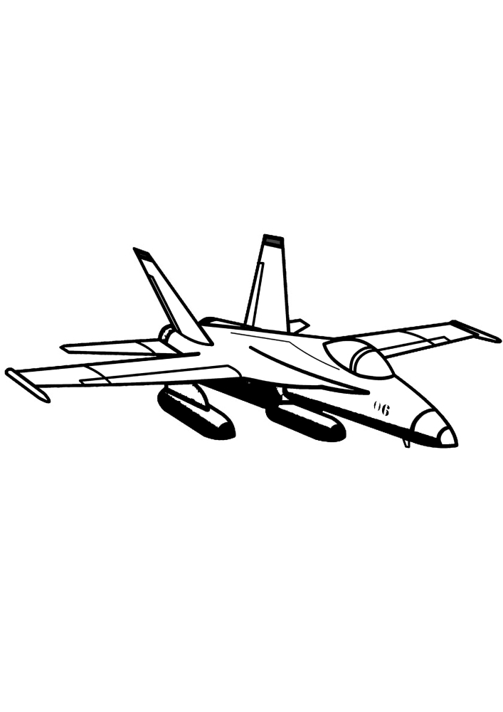 Militärflugzeug-Malbuch