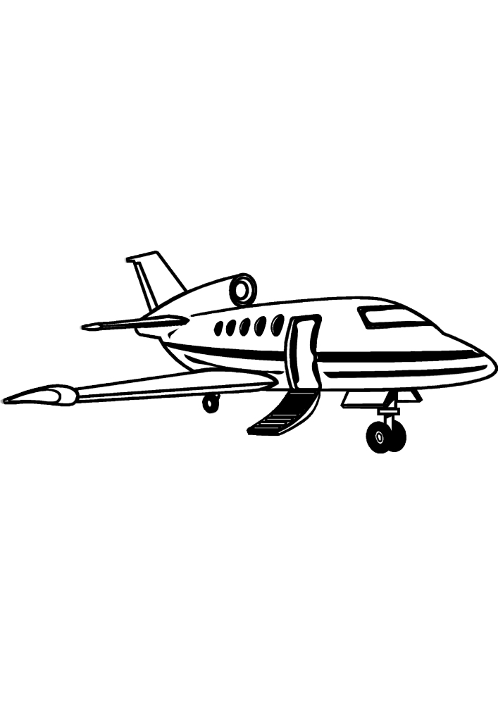 Avião do Presidente-livro de colorir