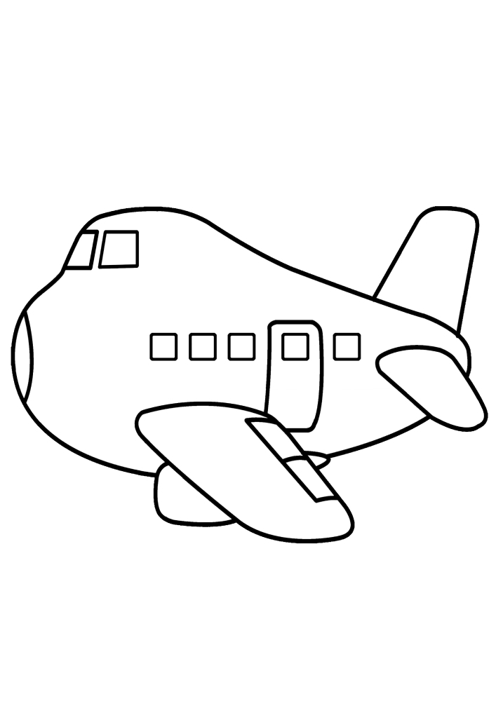 Dickes Flugzeug