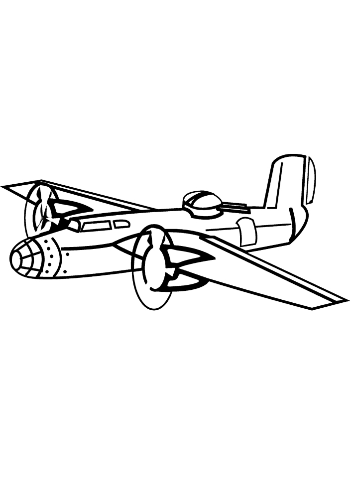 Bomber-coloring book