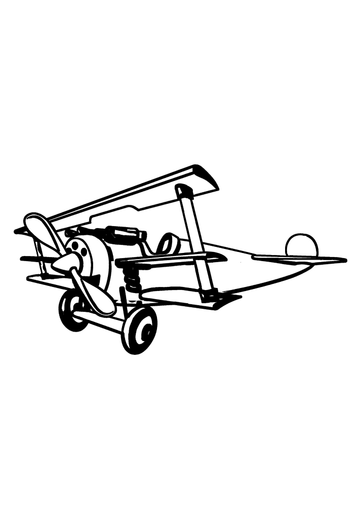 Exemplo de avião antigo