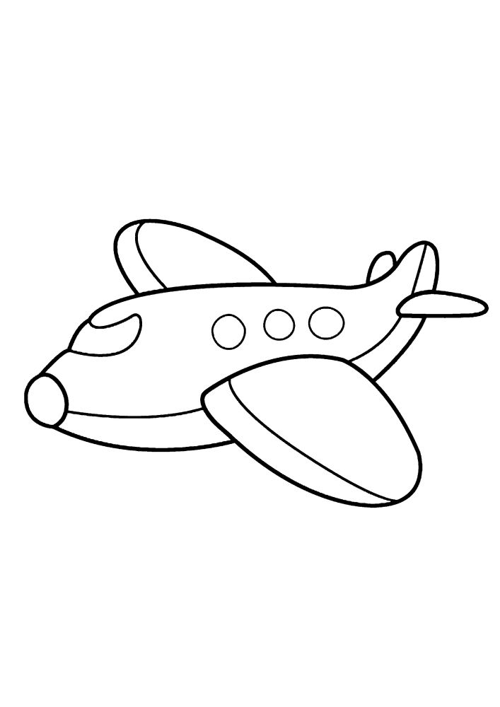 An easy - to-color image of aerial vehicles