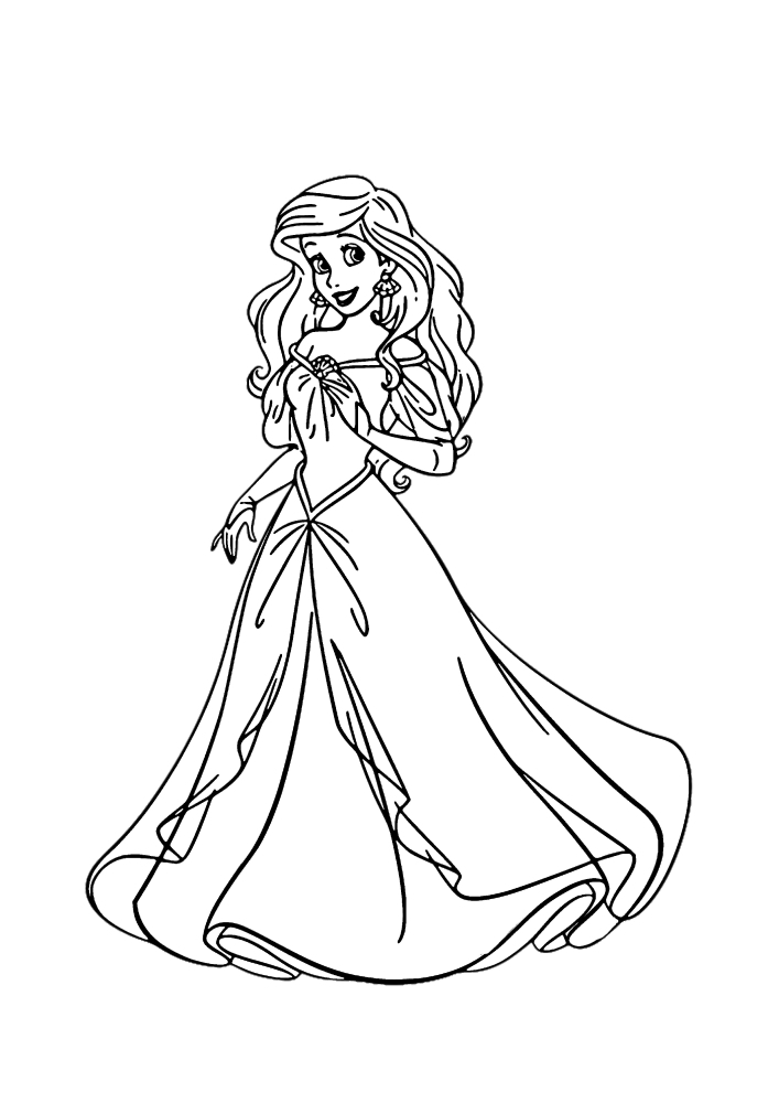 Branca De Neve - Princesa Da Disney para colorir