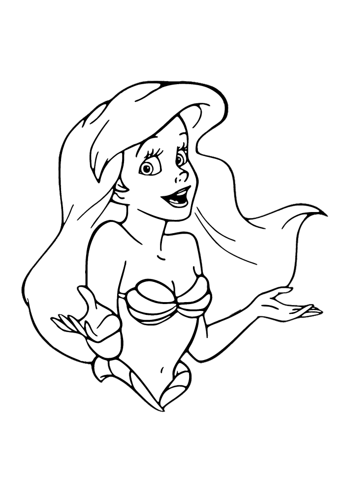 Ariel portait des vêtements d'hiver.
