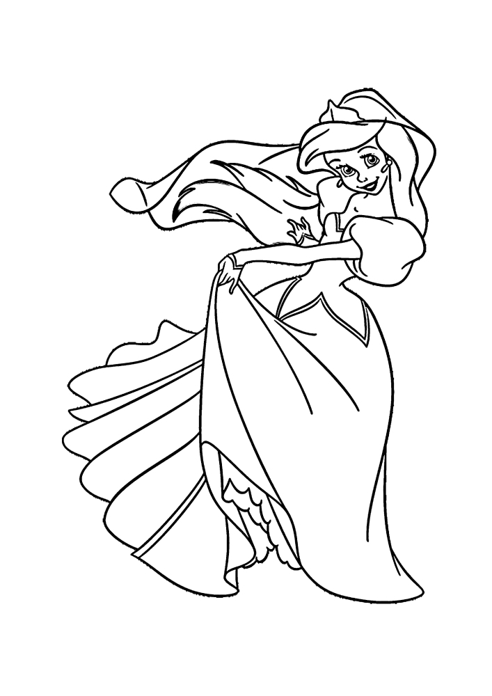 Белоснежка - раскраска Дисней принцессы