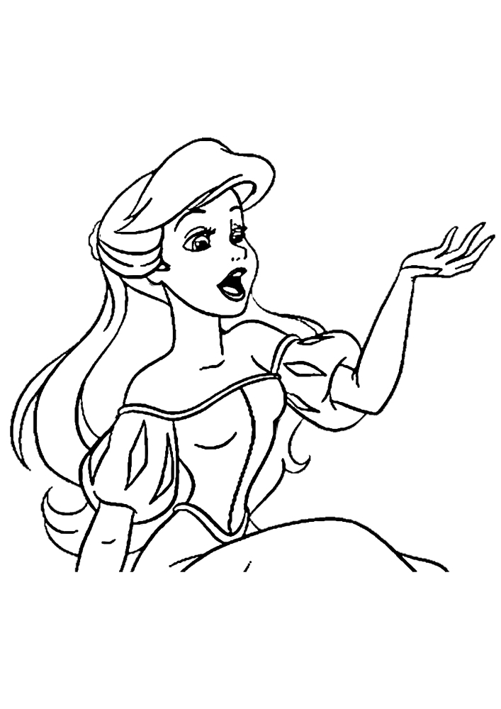 Ariel es una hermosa princesa de Disney