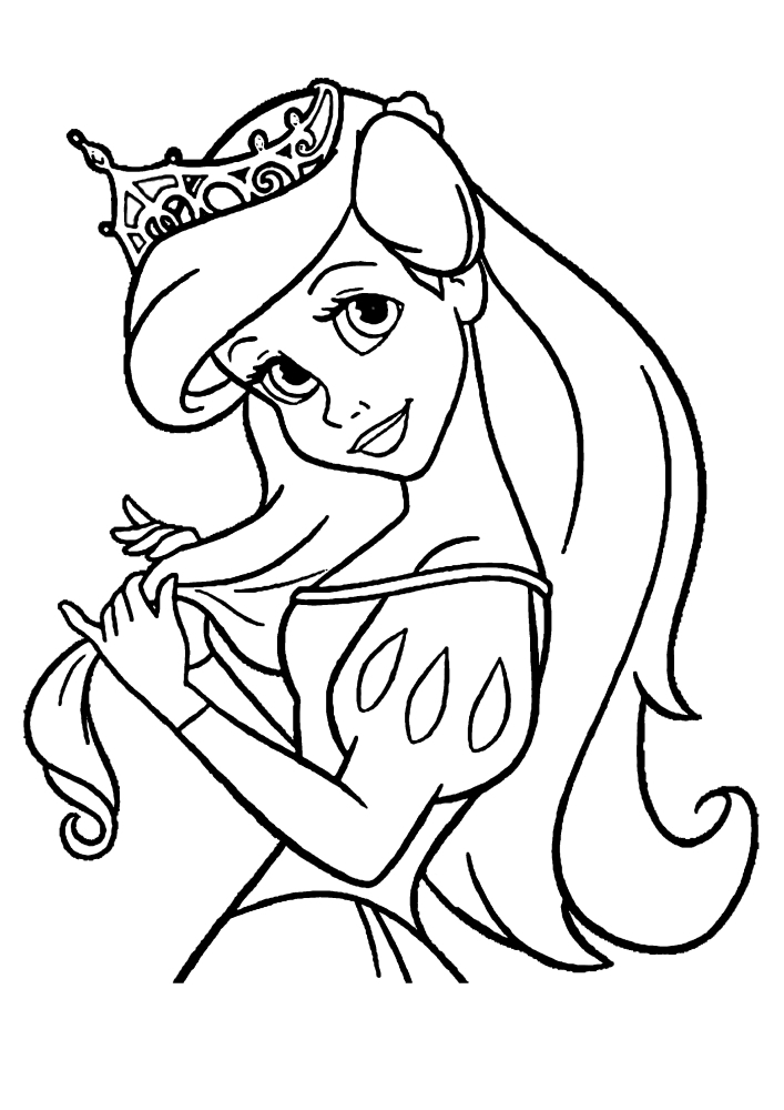Pretty Ariel-coloring book for girls