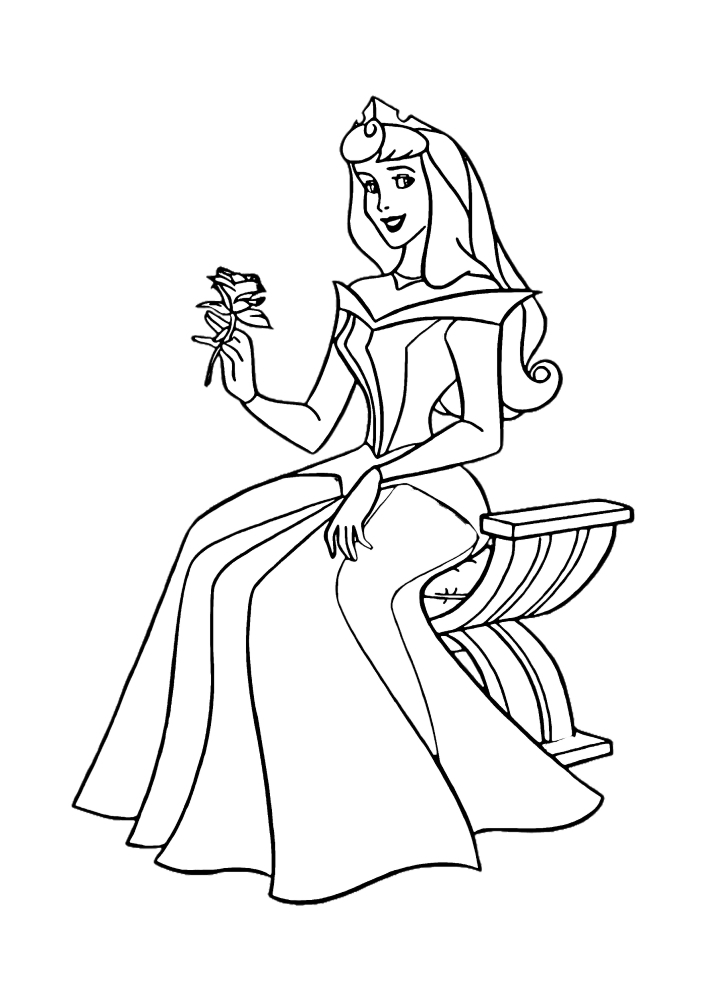 Snow White is a Disney princess coloring book and coloring template.