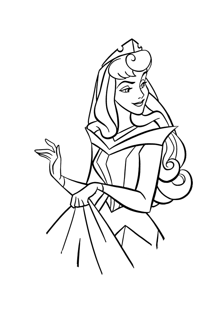 Aurora-colorear princesa de Disney