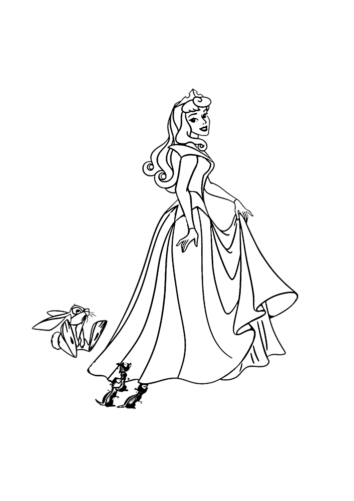 Rapunzel, Ariel y Cenicienta-colorear princesas de Disney