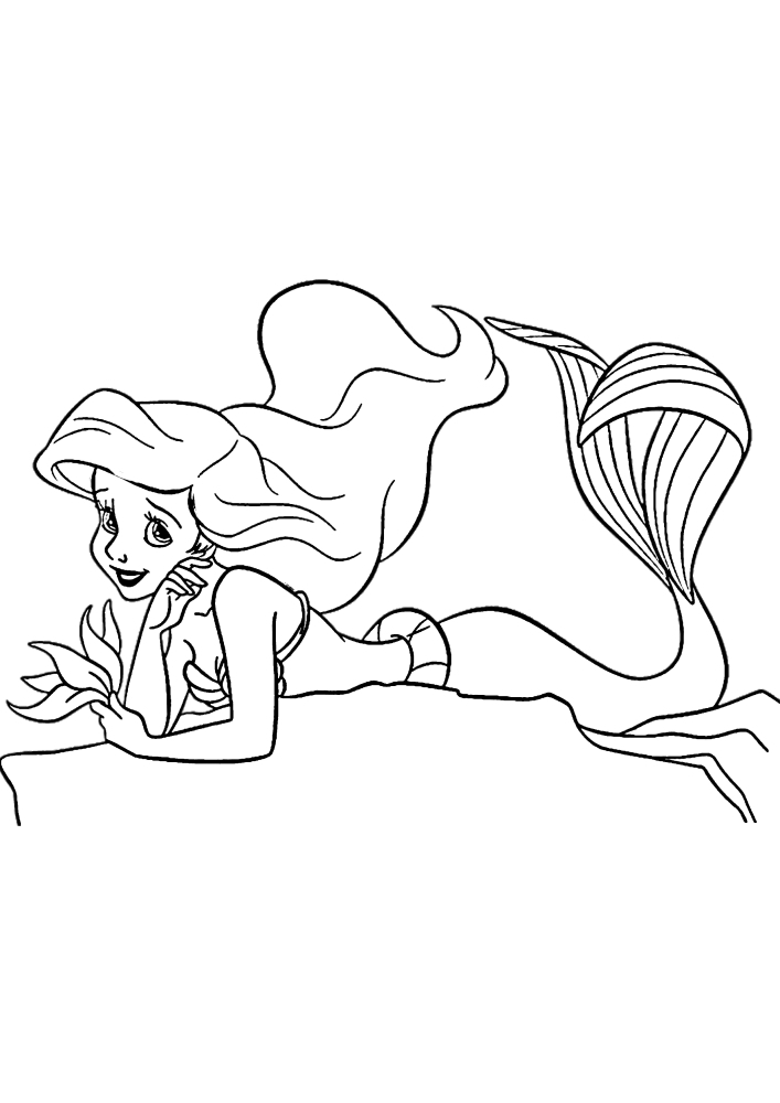 Die kleine Meerjungfrau ruht