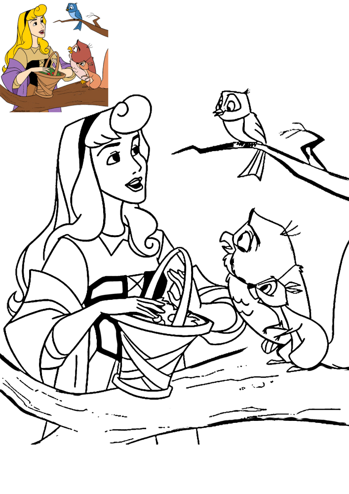 Branca de neve-livro de colorir e Modelo Para Colorir Princesa Da Disney.