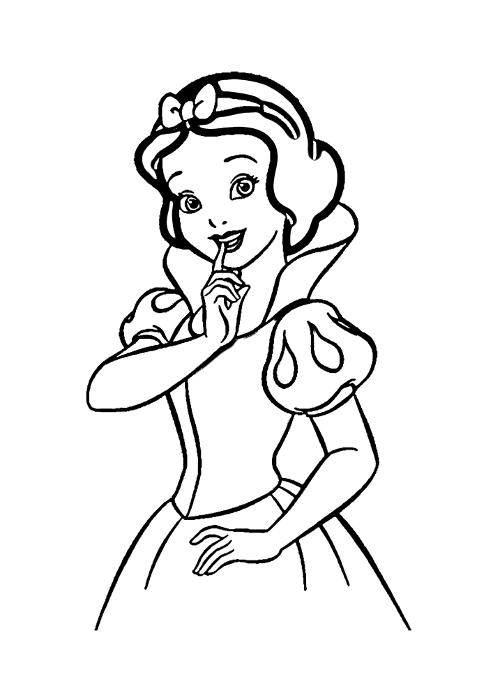 Linda Blancanieves-princesa de Disney.
