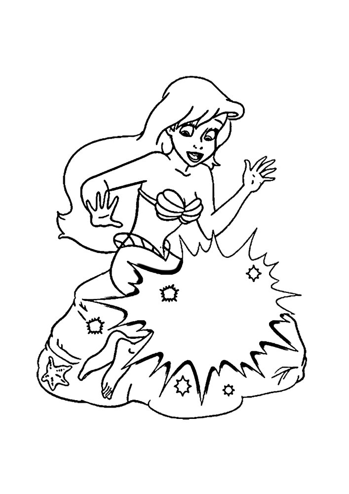 Ariel, Belle, blanche-Neige, Aurora-coloriage des princesses Disney