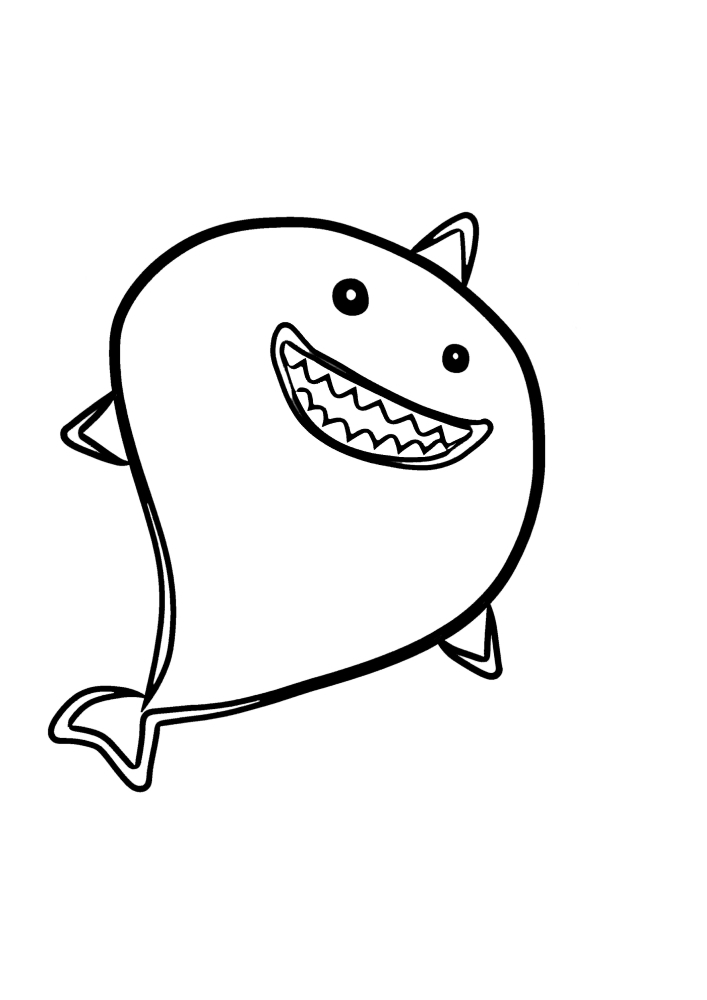 Coloriage De Requin Pour Les Enfants Razukraski Com - brawl stars coloriage a imprimer leon requin