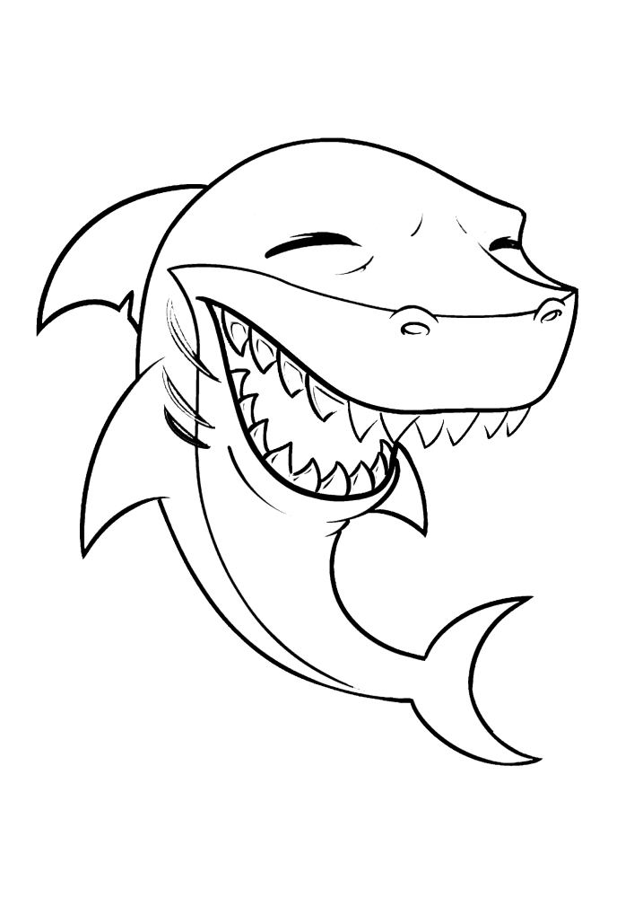 The shark laughs