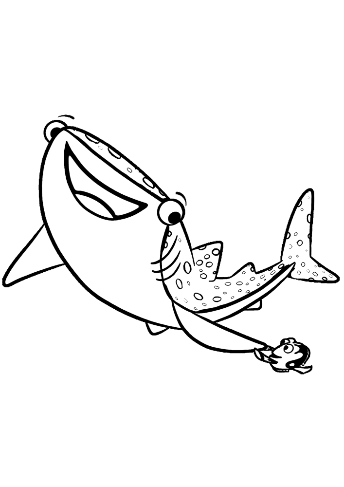 Dos imágenes de un tiburón