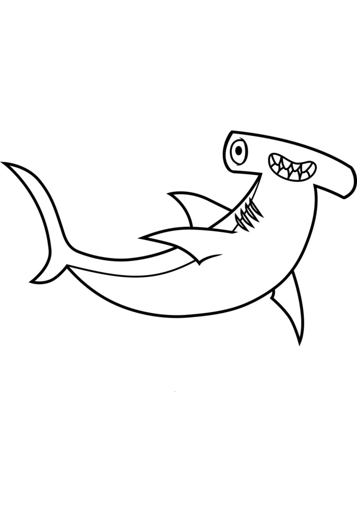 The hammerhead shark.