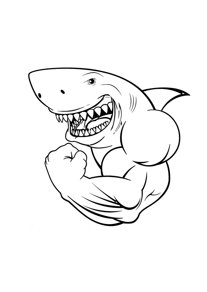 Tiburón enojado