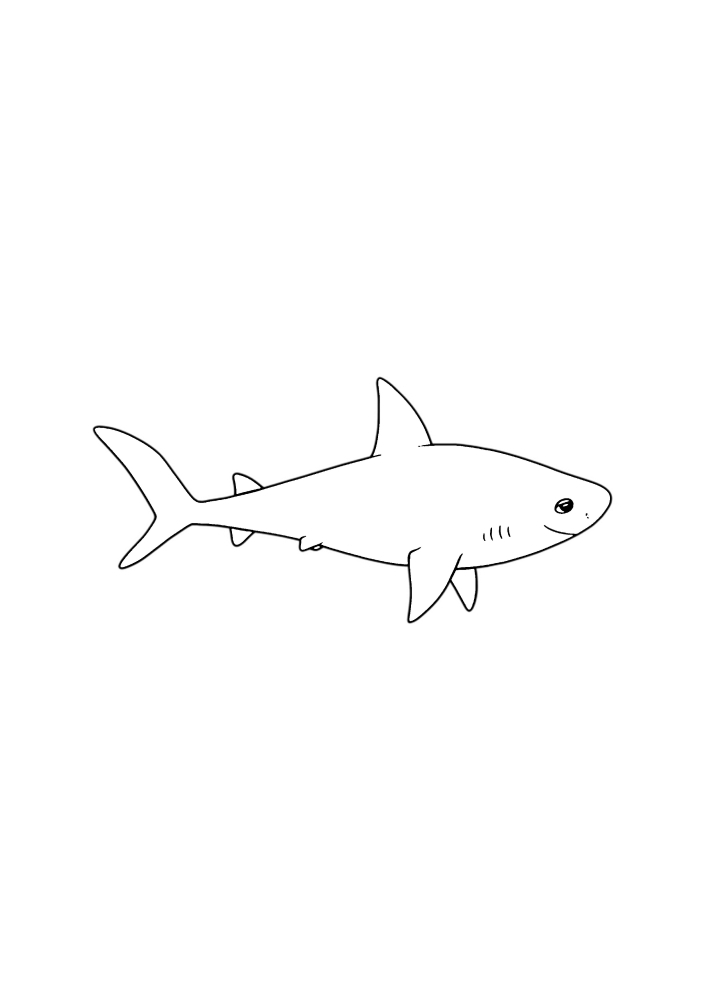 Tiburón martillo para colorear