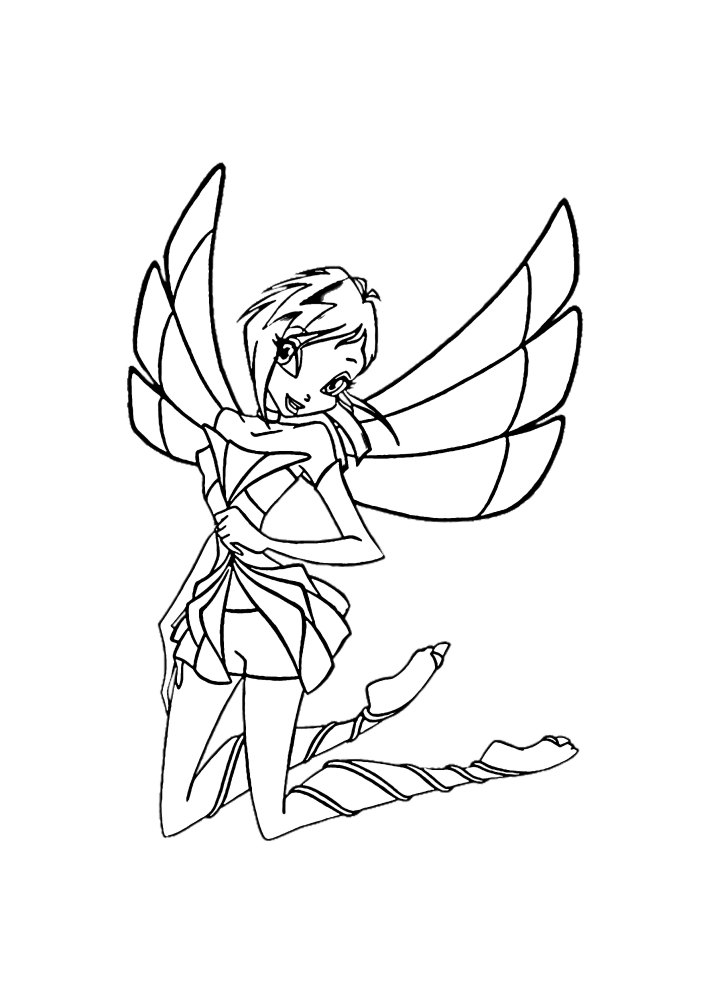 Muse Harmonics-coloring book of the Winx fairy.