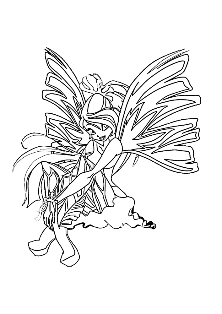 Bloom Lilac-uma fada bonito, bonito, o personagem principal do desenho animado.