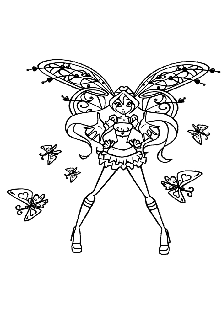 Another cute Flora coloring book.