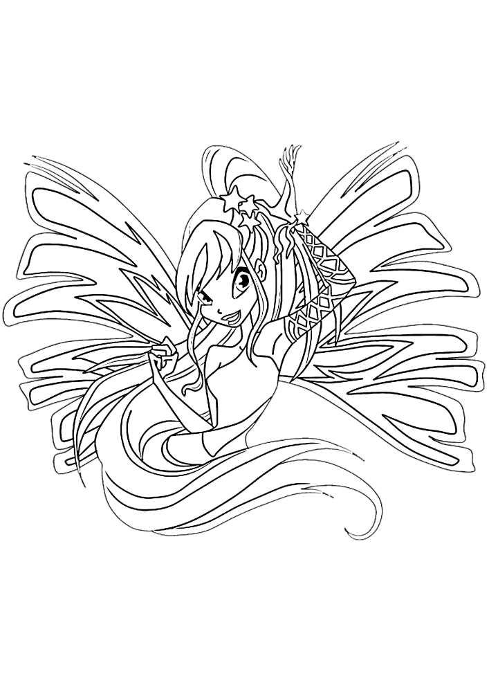 Bloom Lilac-uma fada bonito, bonito, o personagem principal do desenho animado.