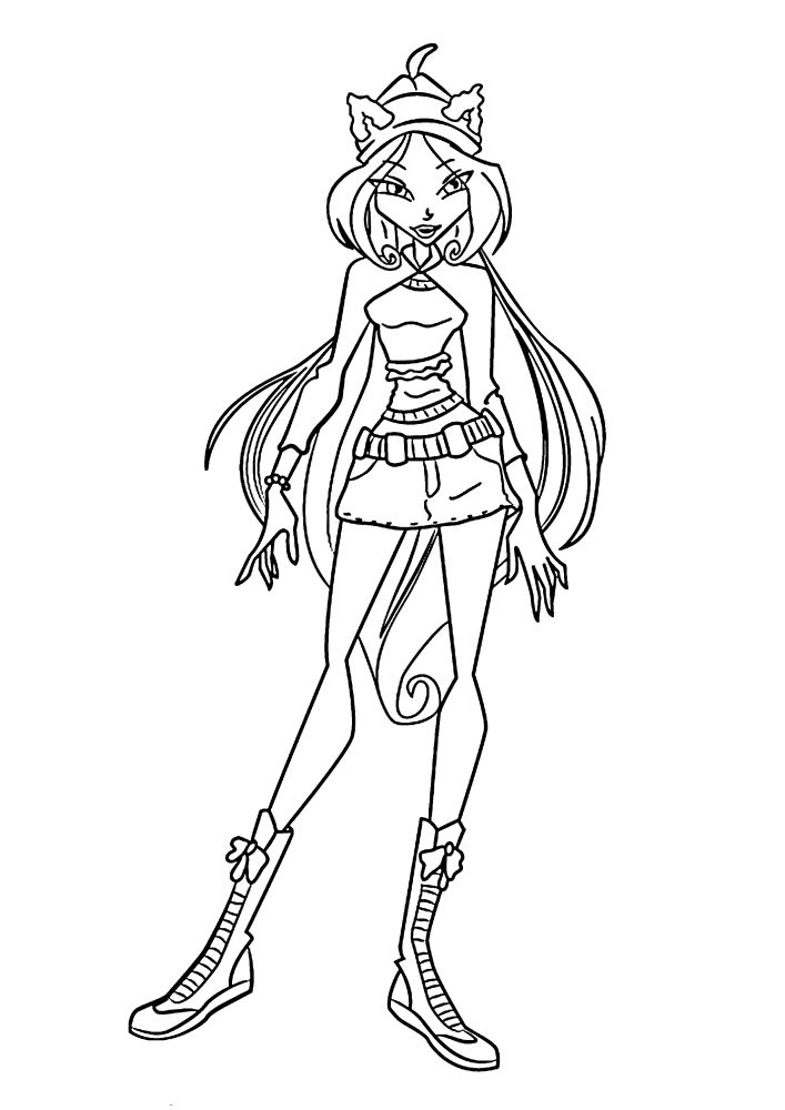 Bloom Lilas-mignon, belle fée, le personnage principal du dessin animé.