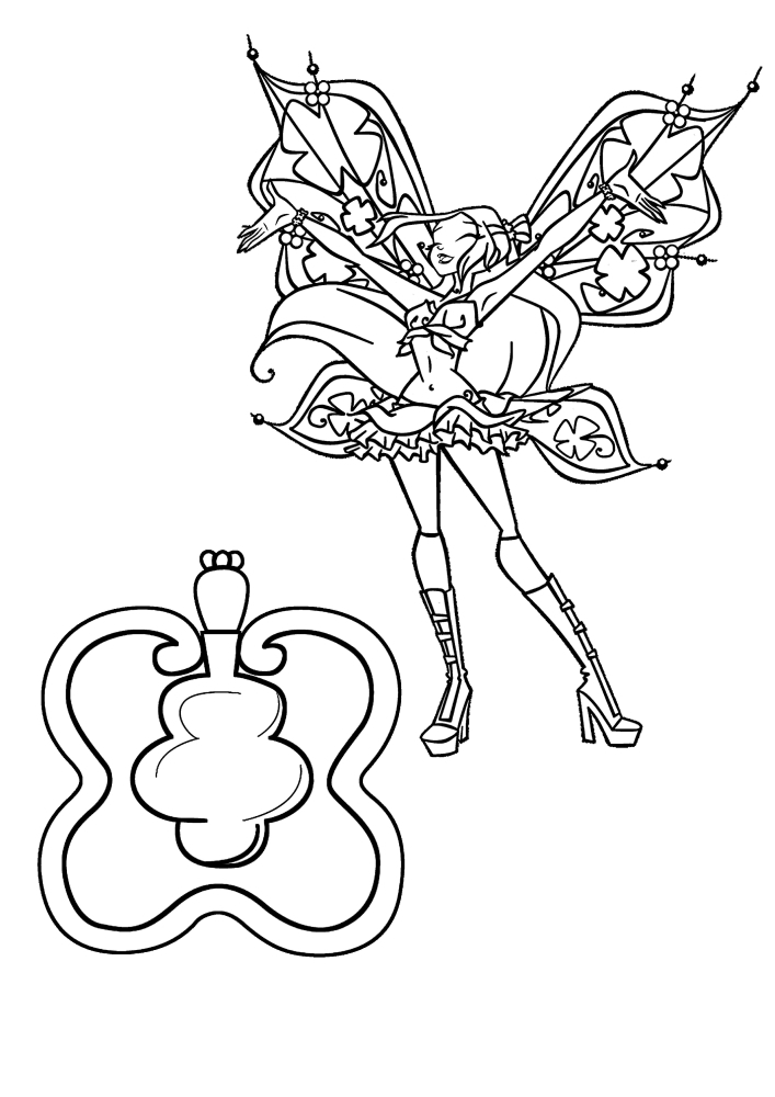 Bloom Sirenix-eine süße, schöne Fee, die Hauptfigur des Zeichentrickfilms.