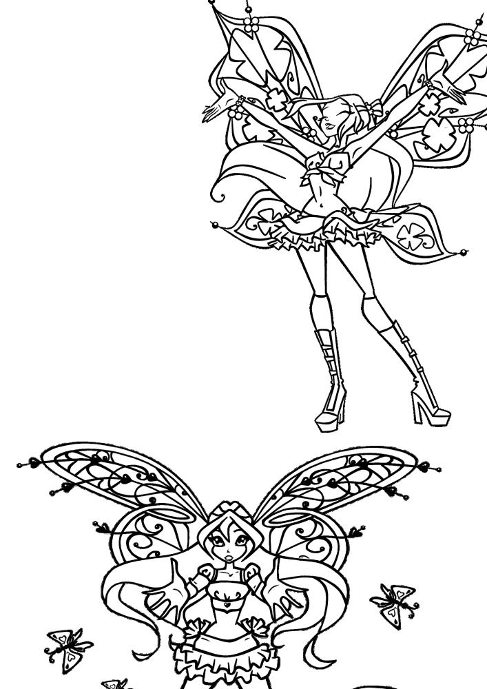 Another cute Flora coloring book.